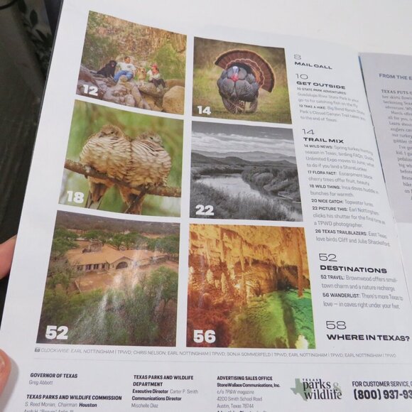 Texas Parks & Wildlife MARCH 2021 magazine (Fishing, Caves, Mounting Biking) - Picture 3 of 16